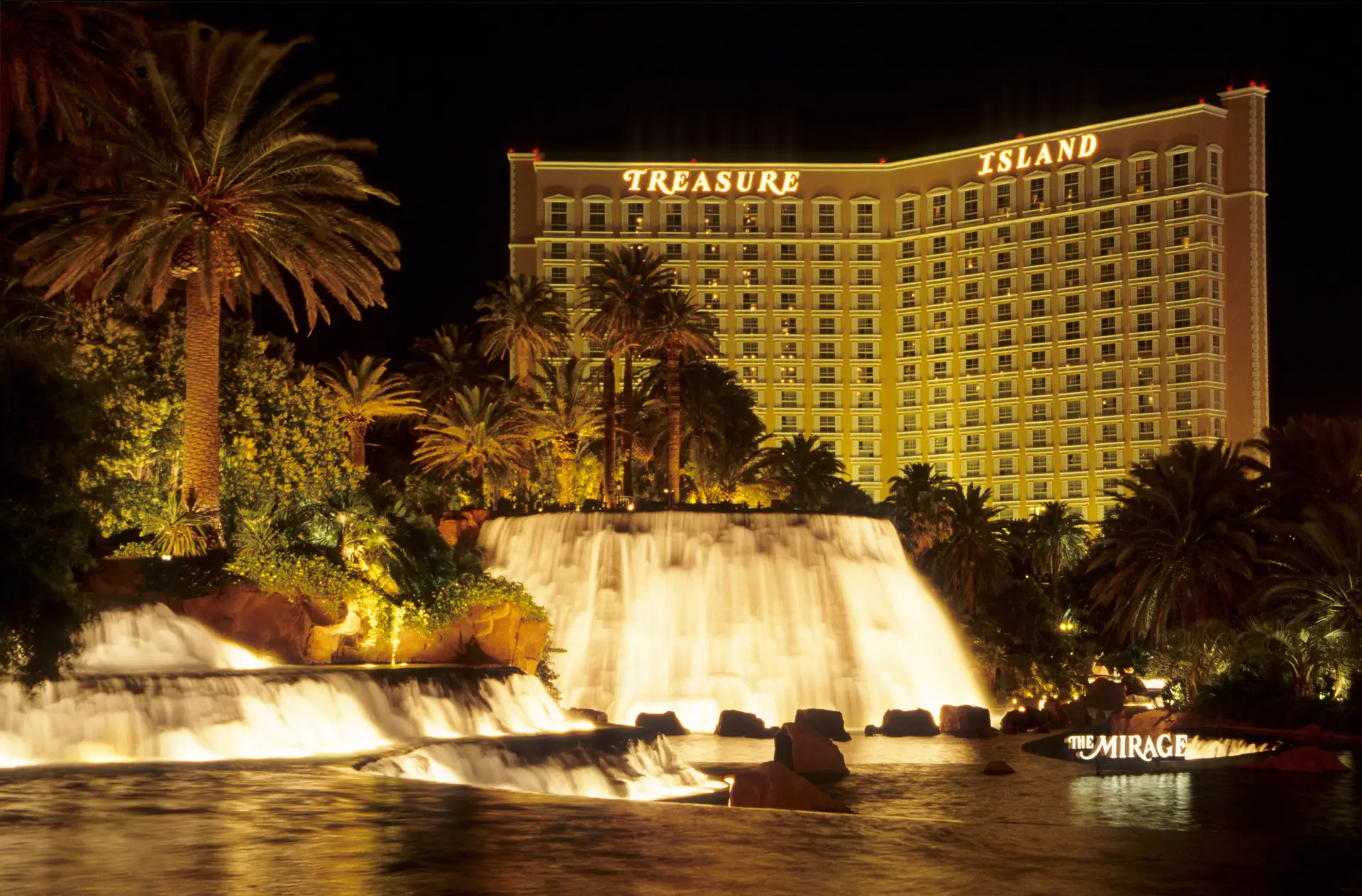 Atmospheric casino hotel exterior detail